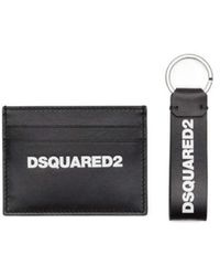 DSquared² - Logo Printed Credit Card Holder Keyring Set - Lyst