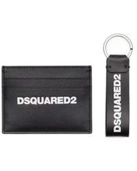 DSquared² - Logo Printed Credit Card Holder Keyring Set - Lyst