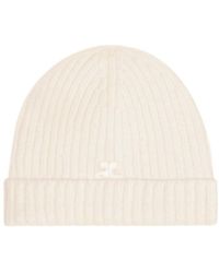 Courreges - Courrèges Ribbed Beanie - Lyst