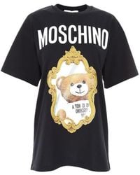 Moschino - T-Shirt With Round Neck And Short Sleeves - Lyst