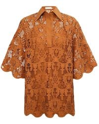 Zimmermann - Coco Lace Tunic Top - Lyst