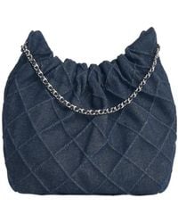 Tory Burch - Mini Fleming Soft Denim Hobo Bag - Lyst