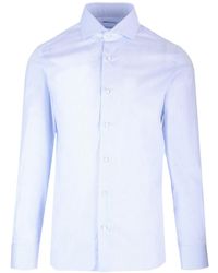 Barba Napoli - Pinstriped Straight-Hem Shirt - Lyst