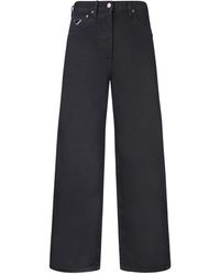 Prada - Triangle-Logo Straight Leg Denim Jeans - Lyst