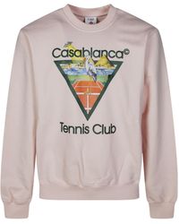 CASABLANCA - Tennis Club Graphic Sweatshirt - Lyst