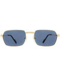 Cartier - Rectangle Frame Sunglasses - Lyst