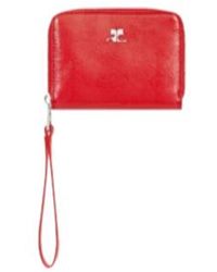 Courreges - Zipped Compact Wallet - Lyst