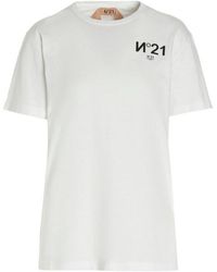 N°21 - Logo Print T-Shirt - Lyst