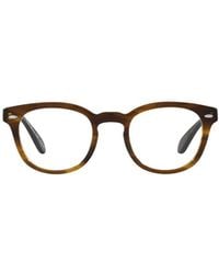 Oliver Peoples - Tonal-Design Round-Frame Glasses - Lyst