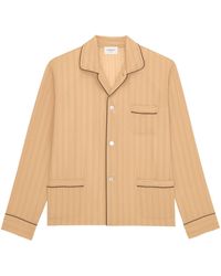 Saint Laurent - Striped Long-Sleeve Pyjama Top - Lyst