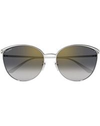 Cartier - Oval-Frame Sunglasses - Lyst