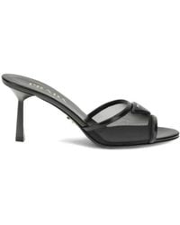 Prada - Logo Detailed Heeled Sandals - Lyst