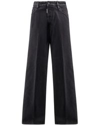 DSquared² - Logo Patch Loose Fit Jeans - Lyst