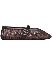 Alaïa - Woven Buckle Ballet Flats - Lyst