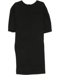 Issey Miyake - Pocket-Detail Draped Rear-Zip Mini Dress - Lyst