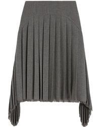 Jil Sander - Asymmetric Pleated Midi Skirt - Lyst