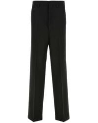 Ami Paris - Logo Wool Casual Pants - Lyst