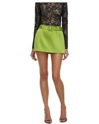 Self-Portrait - Bow-Detail Mini Skirt - Lyst