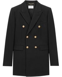 Saint Laurent - Virgin Wool Blazer - Lyst