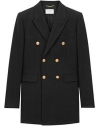 Saint Laurent - Virgin Wool Blazer - Lyst