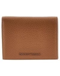 Emporio Armani - Letter Logo Wallet - Lyst