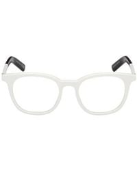 Moncler - Eyewear Round Frame Glasses - Lyst