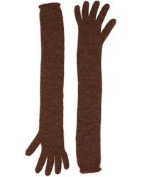 Max Mara - Solid-Color Lightweight Knit Gloves - Lyst