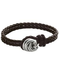 Bottega Veneta - Knot Detailed Braided Bracelet - Lyst