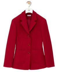 Loewe - Single Breasted Jacket - Lyst