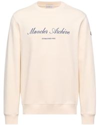 Moncler - Moncler Cotton Blend Logo Sweatshirt - Lyst