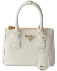 Prada - Galleria Mini Patent Saffiano Bag - Lyst