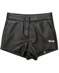 MSGM - Button-Front Shorts - Lyst
