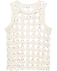 Wales Bonner - Stanza Cotton Vest - Lyst