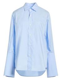 MM6 by Maison Margiela - Solidcolor Longsleeve Shirt - Lyst
