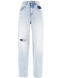 ICON DENIM - Poppy Distressed Jeans - Lyst