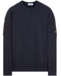 Stone Island - Compass Patch Crewneck Sweatshirt - Lyst