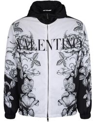 Valentino - Dark Blooming Printed Windbreaker - Lyst