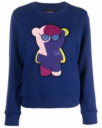 Emporio Armani - Graphic Bear Print Sweatshirt - Lyst