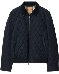 Burberry - Quilted Zip-Up Jacket - Lyst