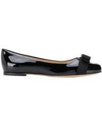Ferragamo - Bow-Detailing Ballerina Shoes - Lyst