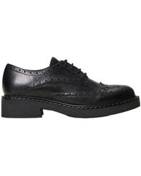 Twinset - Leather Lace-Up Shoes - Lyst
