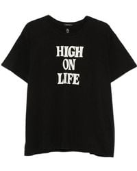 R13 - Slogan-Print T-Shirt - Lyst