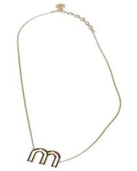 Miu Miu - Metal Necklace - Lyst
