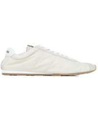 Miu Miu - Plume Lace-Up Sneakers - Lyst