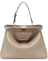Fendi - Peekaboo Soft Large Tote Bag - Lyst
