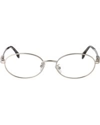 Fendi - Eyewear Oval Frame Glasses - Lyst