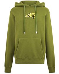 Off-White c/o Virgil Abloh - Arrow Long-Sleeve Hooded Sweatshirt - Lyst
