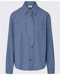 Liu Jo - Check Shirt With Tie - Lyst