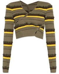 Jacquemus - Striped Cropped Jumper - Lyst