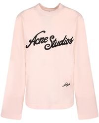 Acne Studios - Embroidered Logo T-Shirt - Lyst
